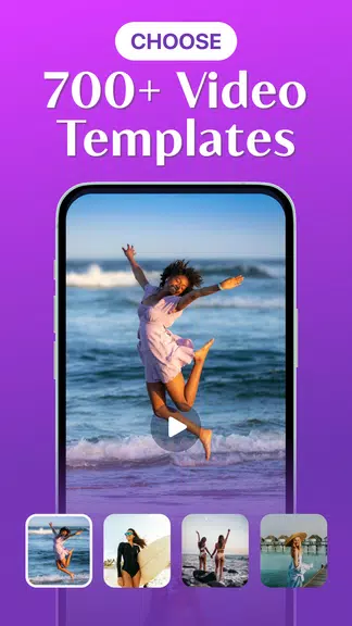 Template Video Maker & Editor Capture d'écran 1