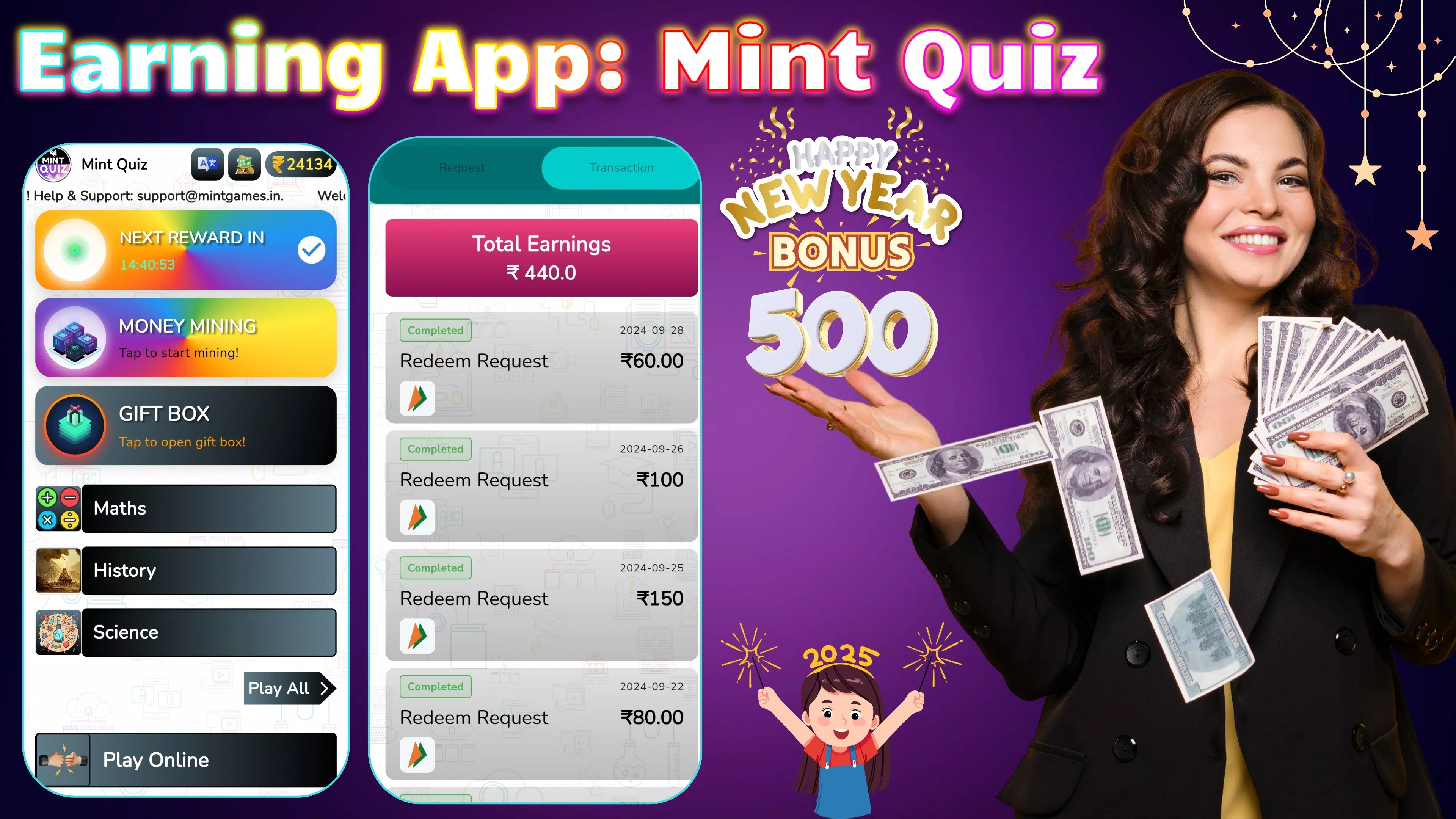 Earning App: Mint Quiz スクリーンショット 0