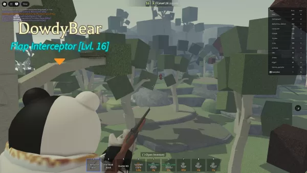 Screenshot of Roblox Beaks gameplay featuring bird capturing