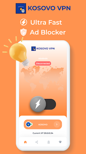 Kosovo VPN - Private Proxy Capture d'écran 1