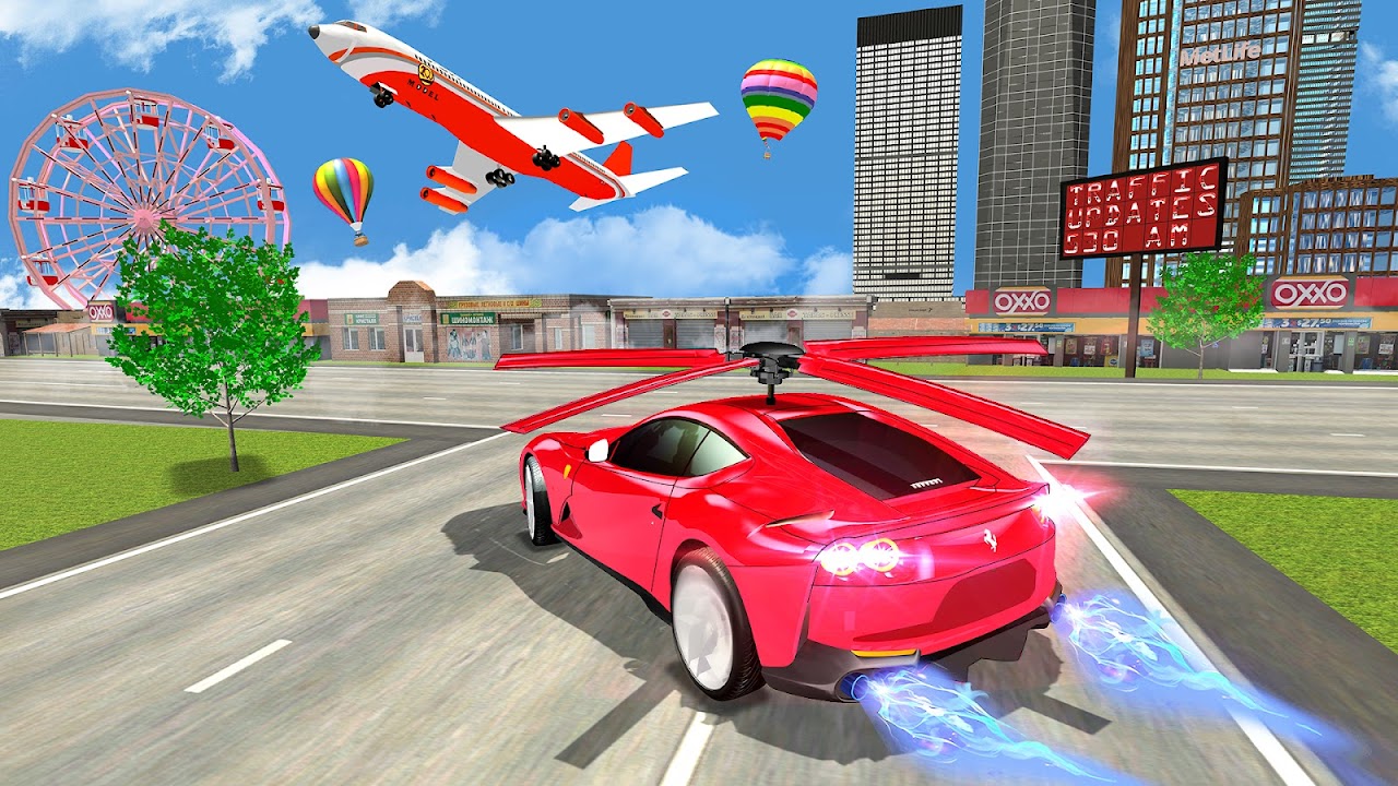 Flying car- Robot Transformation Car Driving Screenshot 0