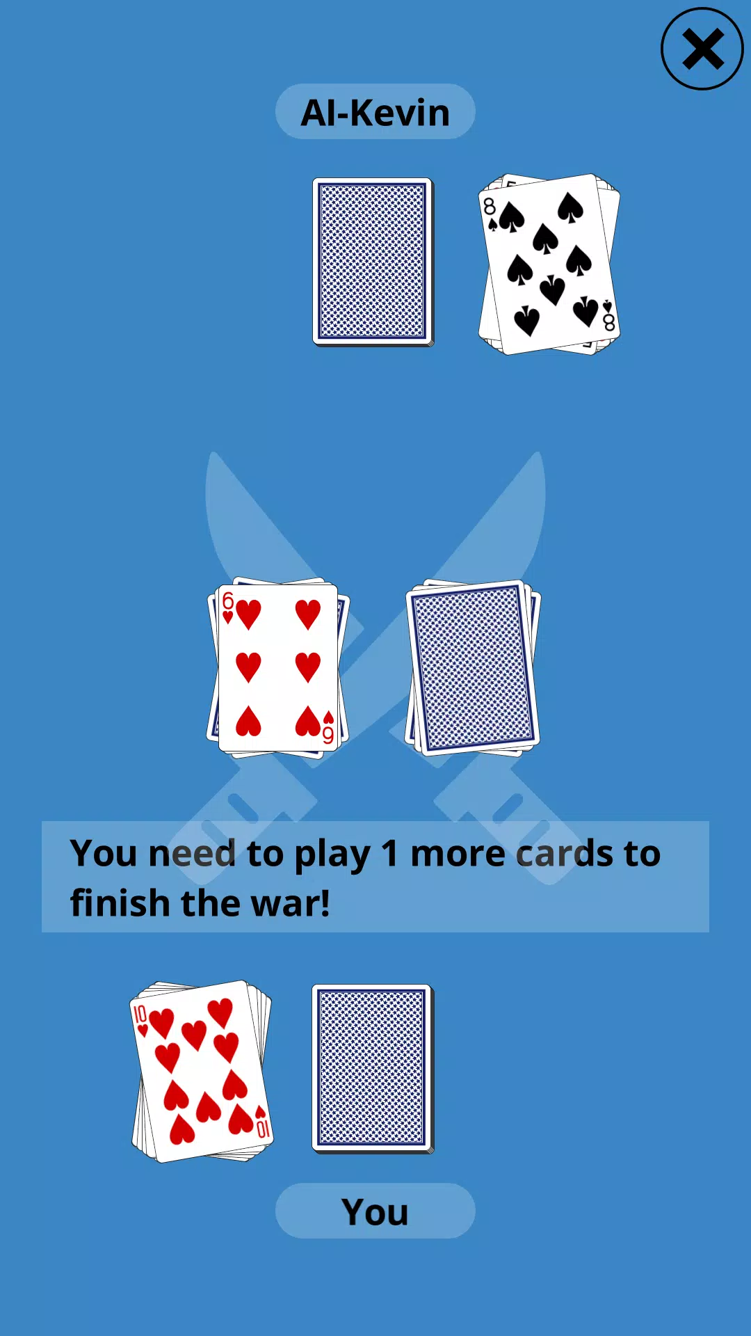 Schermata CardGames War 1
