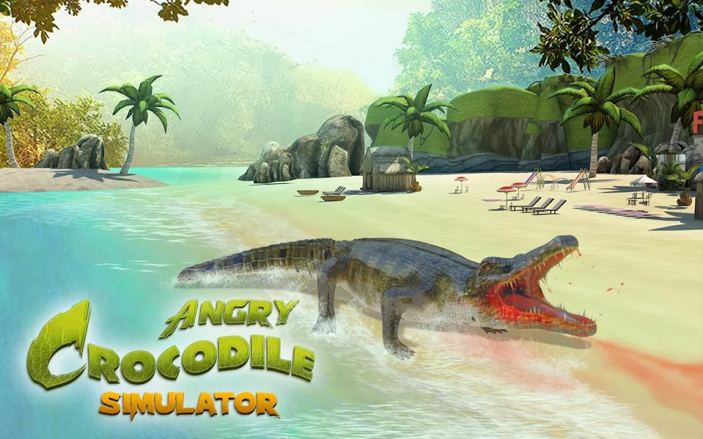 Crocodile Attack Animal Sim 螢幕截圖 0