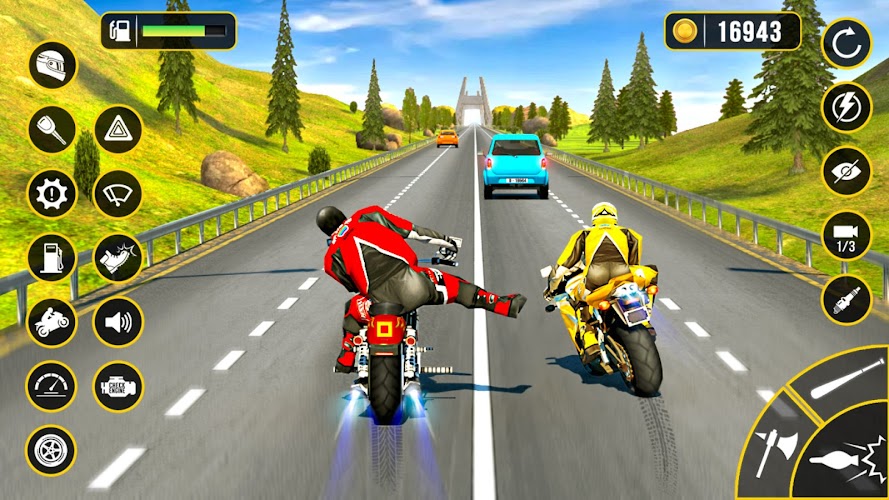 Moto Attack - Bike Racing Game ဖန်သားပြင်ဓာတ်ပုံ 3