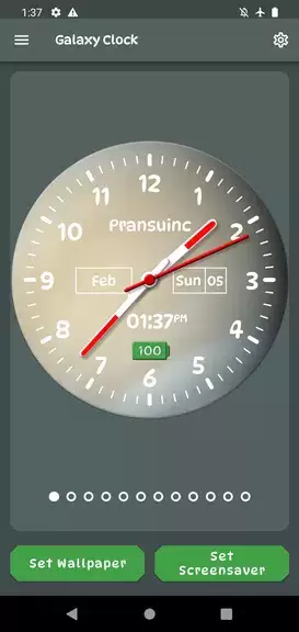 Galaxy Clock Live Wallpapers स्क्रीनशॉट 0