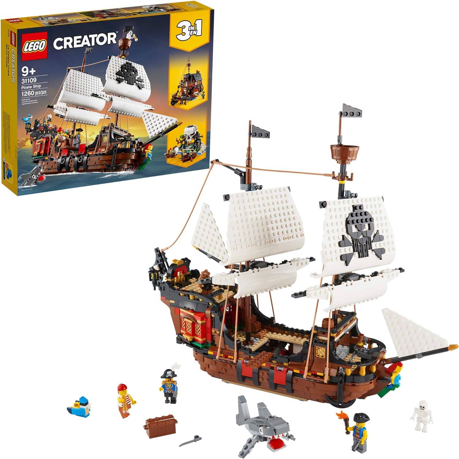 Navire de pirate LEGO 3-en-1