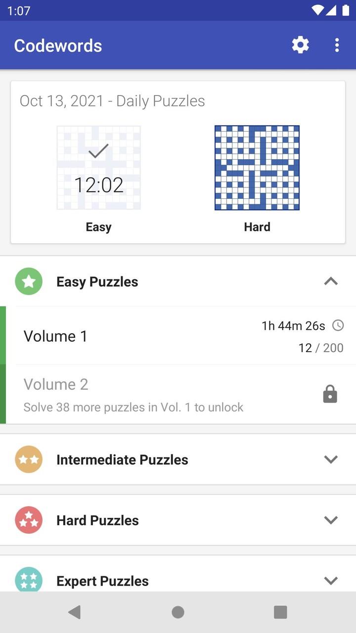 Codeword Puzzles (Crosswords) 螢幕截圖 2