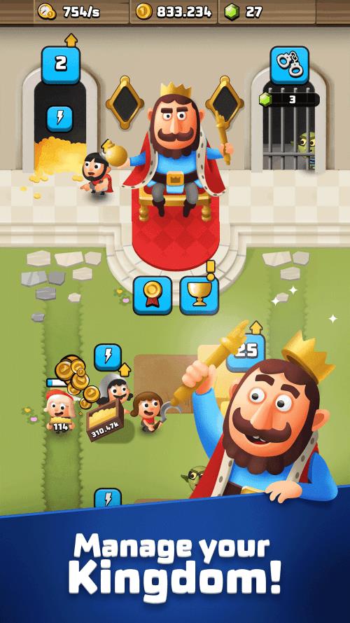 King Royale: Idle Tycoon स्क्रीनशॉट 0