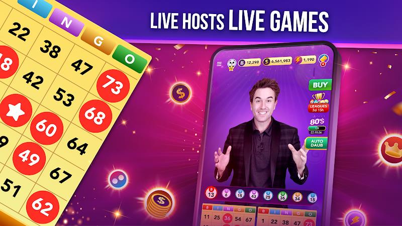 Live Play Bingo: Real Hosts ภาพหน้าจอ 1