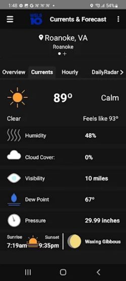 WSLS 10 Roanoke Weather Скриншот 2