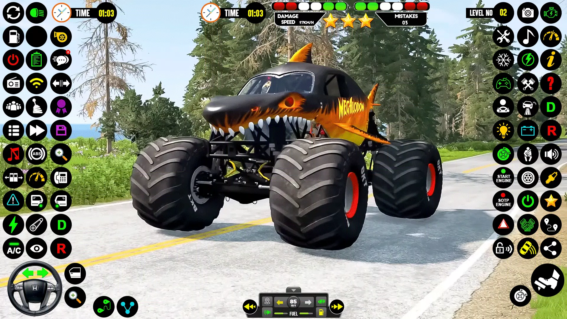 Monster Truck Racing: Truck 3D Schermafbeelding 0