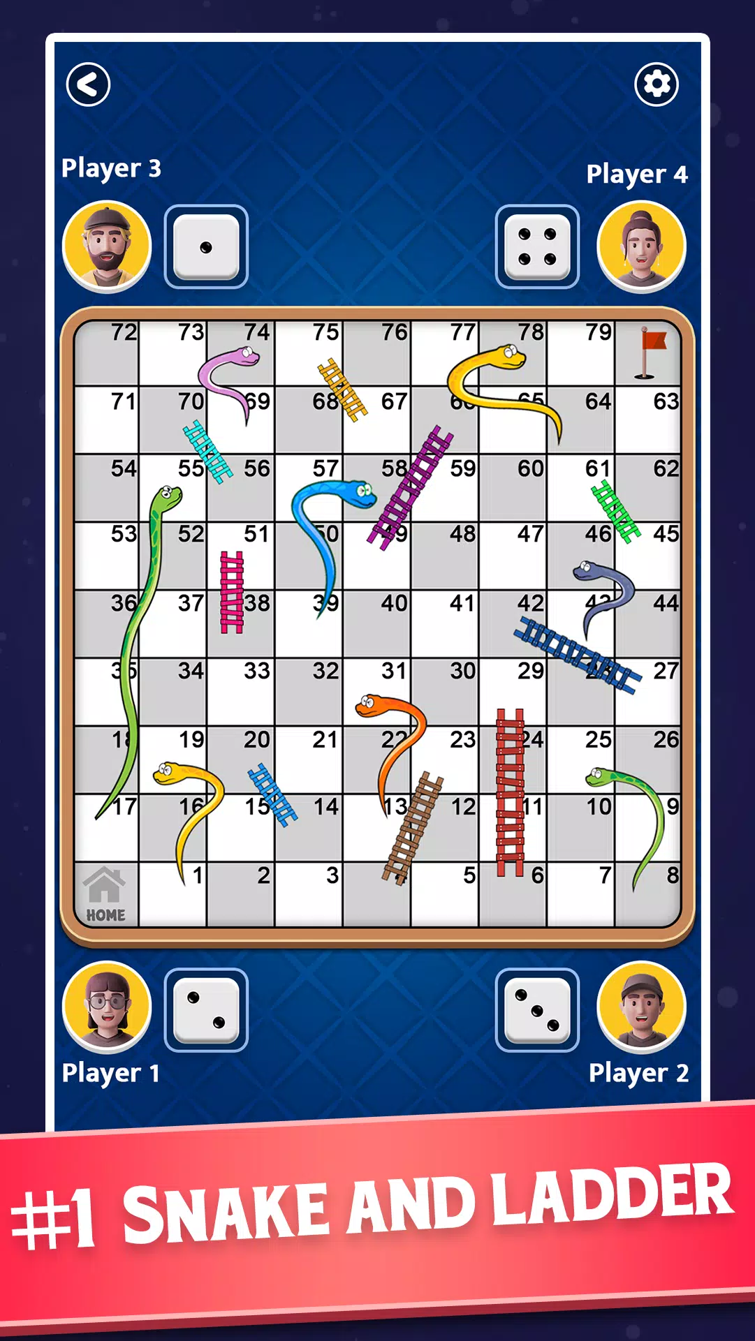 Snakes and Ladders - Ludo Game应用截图第1张