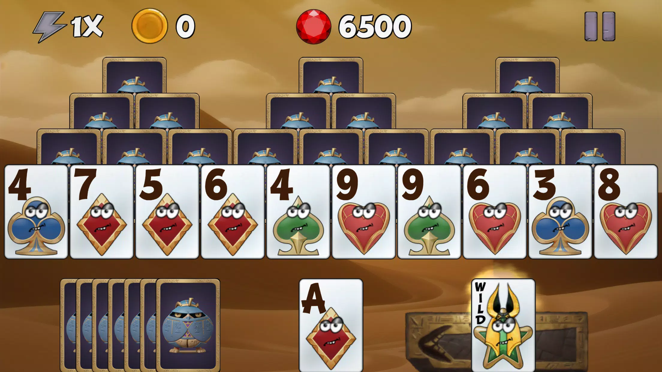 Tricky Tut Solitaire Screenshot 0