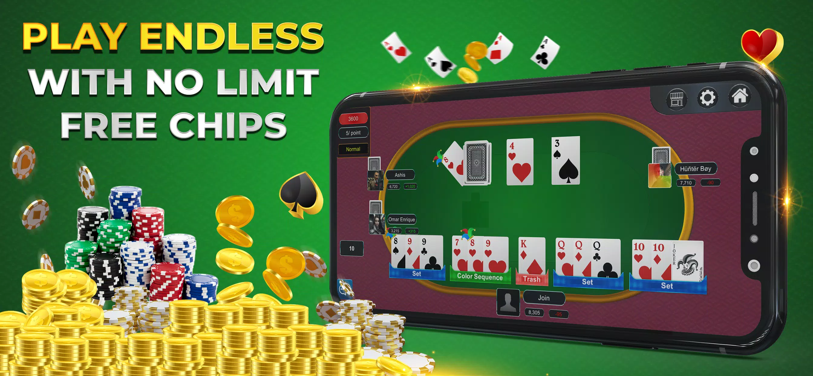 Rummy Online Casino 螢幕截圖 1