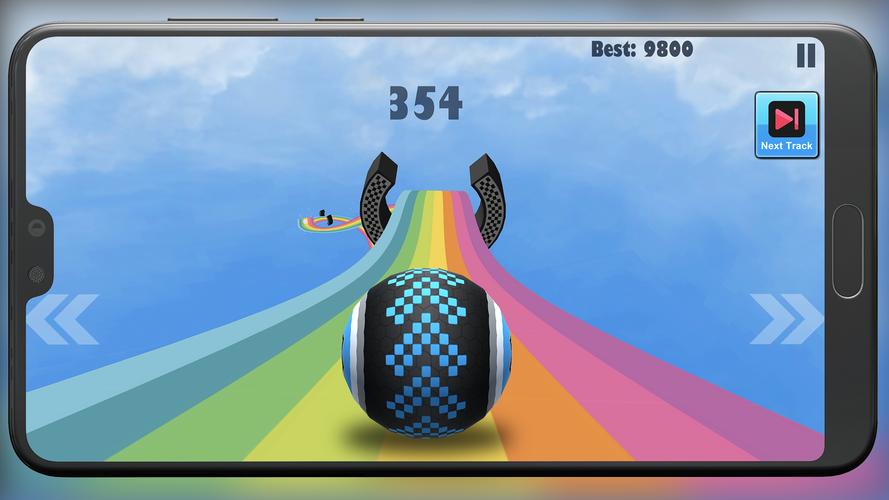 Rolling Ball Impossible road Screenshot 0