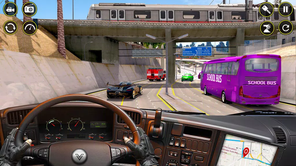 School Bus Coach Driver Games Schermafbeelding 3