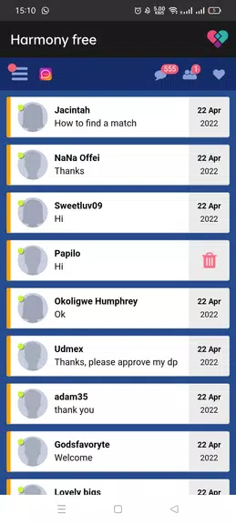 Harmony - Dating app Captura de pantalla 3