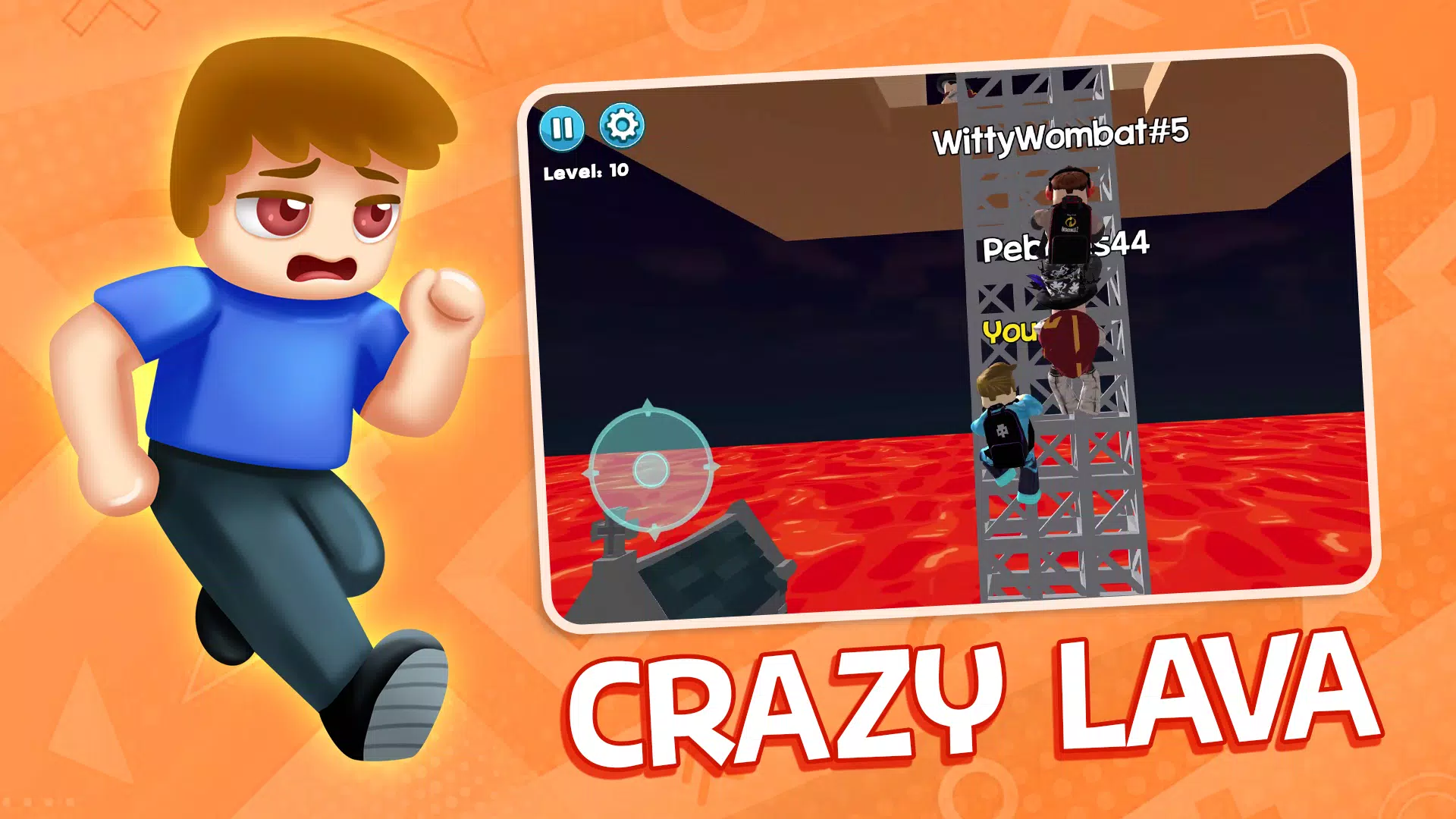 Obby Block World: Lava Fall 螢幕截圖 2