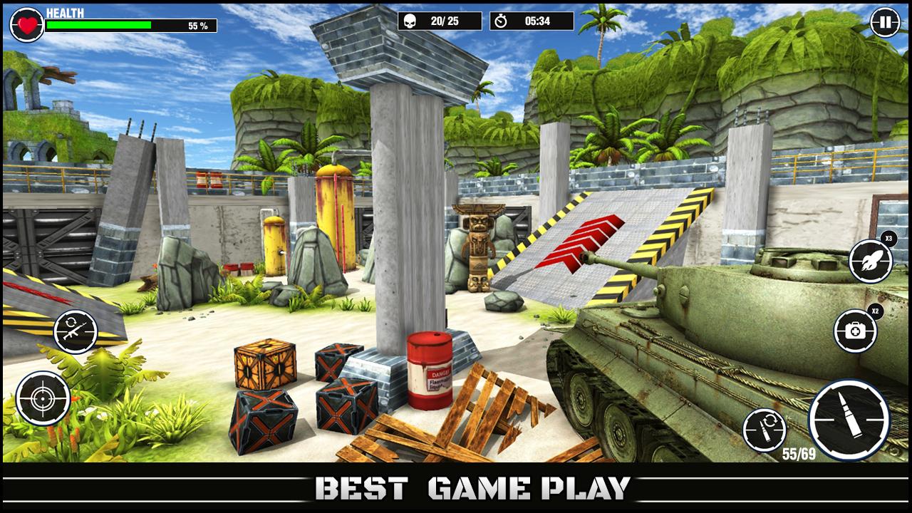 World War Army: Tank War Games Capture d'écran 1