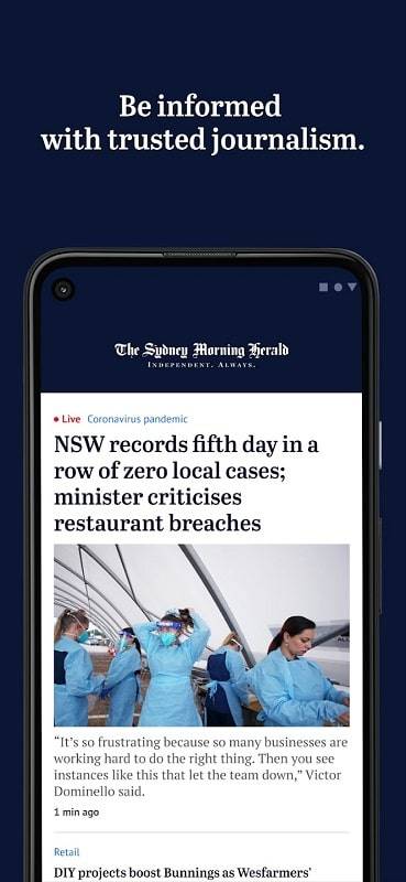 The Sydney Morning Herald ภาพหน้าจอ 0