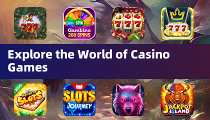 Explorez le monde des jeux de casino